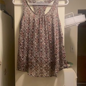 Bluenotes tan/brown small blouse